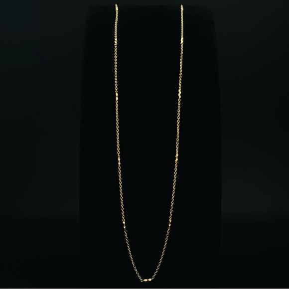 20”2.80 gr.14K Gold Solid Forzentina Cylinder Chain Necklace - Picture 14 of 17